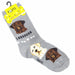 Labrador Socks Foozys Unisex Crew Socks Gray 