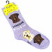 Labrador Socks Foozys Unisex Crew Socks Purple 