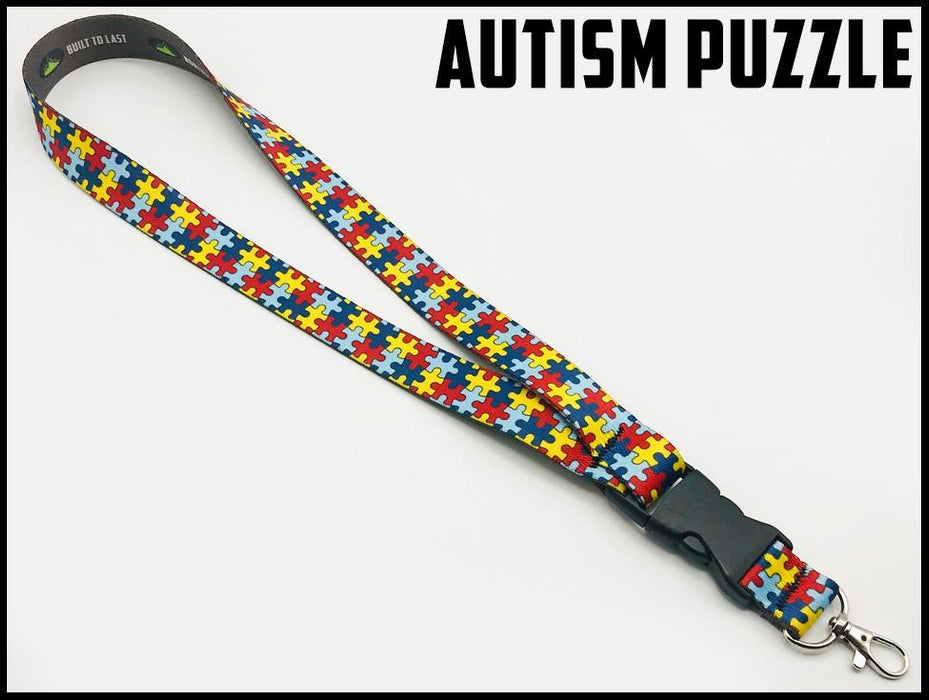 Lanyard In 21 Styles Lanyard Autism Puzzle 