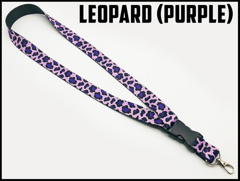 Lanyard In 21 Styles Lanyard Leopard Purple 