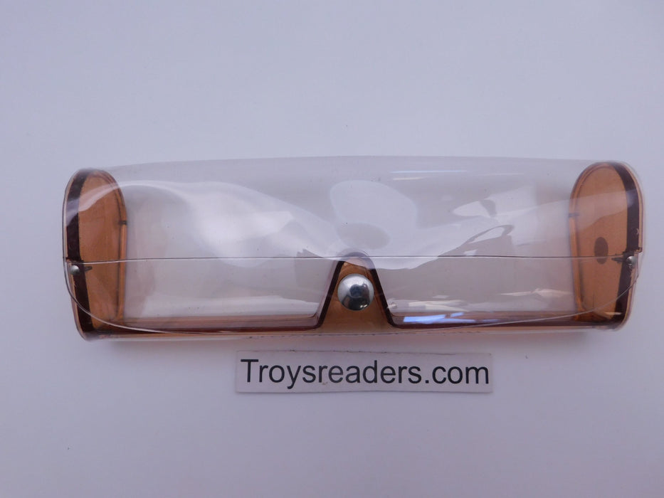 Large Clear Plastic Case in Seven Colors Cases Brown 