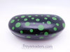 Large Polkadot Sunglasses Hard Clam Case in Four Colors Cases Green 
