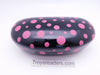 Large Polkadot Sunglasses Hard Clam Case in Four Colors Cases Pink 