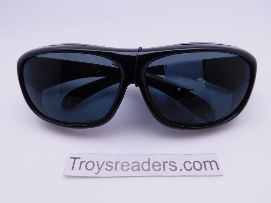 Large Sport Solar Shield Fit Over In Black Fit Over Sunglasses 