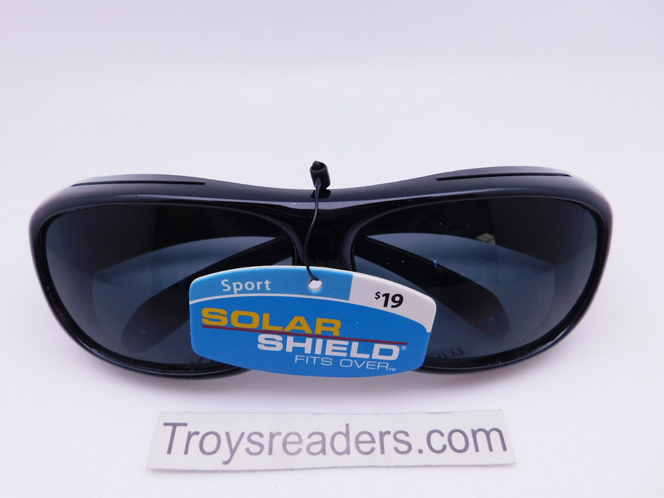 Large Sport Solar Shield Fit Over In Black Fit Over Sunglasses 