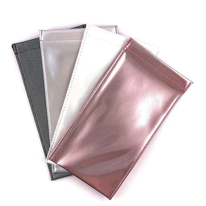 Large Squeeze Top Iridescent Micro Disco Dot Snap Case Eyewear Cases 