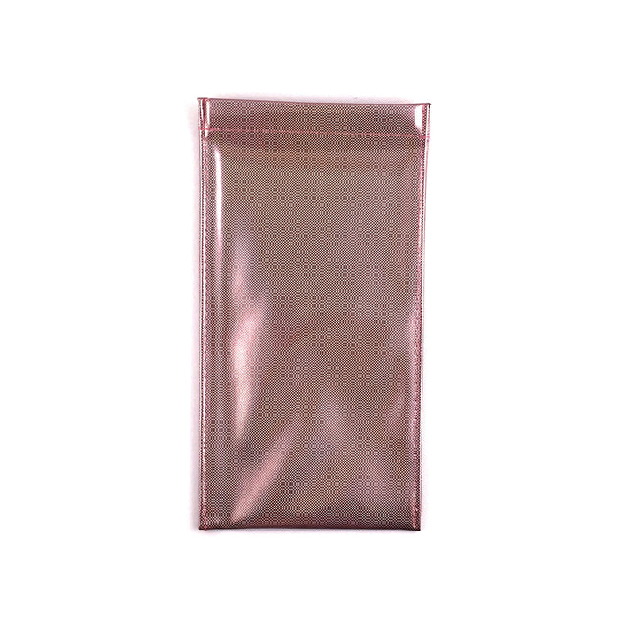 Large Squeeze Top Iridescent Micro Disco Dot Snap Case Eyewear Cases Pink 