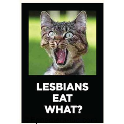 Lesbians Eat What? Ephemera Refrigerator Magnet Fridge Magnet 