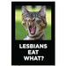 Lesbians Eat What? Ephemera Refrigerator Magnet Fridge Magnet 