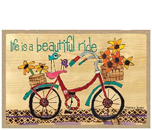 Life Is Beautiful Ride Wood Magnet Wood Magnet 