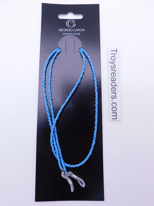 Light Blue Beads Chain Eyewear Holder Cords 