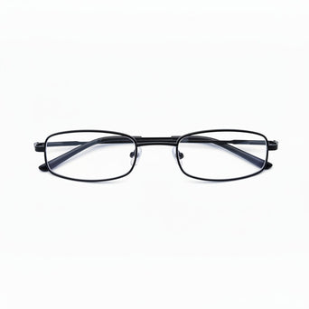 Magnetic Leather Metal Readers With Case in Four Colors Reader with Display Black +1.00 