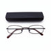 Magnetic Leather Metal Readers With Case in Four Colors Reader with Display Dark Brown +1.00 