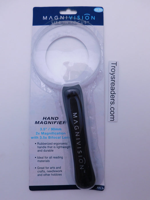 Magnivision Life In Focus Magnifying Glass In Two Colors Magnifying Glasses Black 