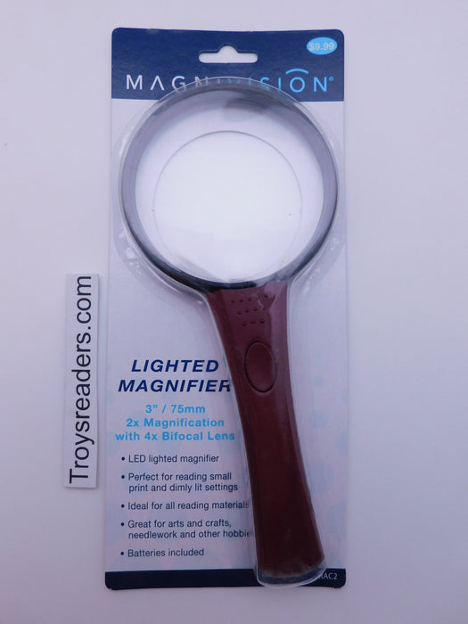 Magnivision Lighted Magnifier In Red Magnifiers 