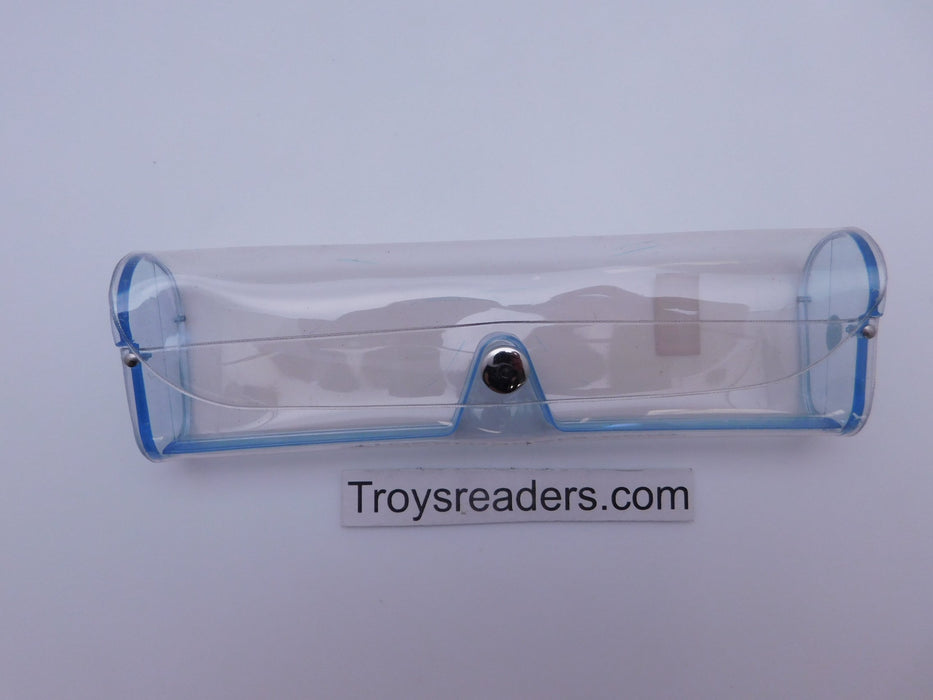 Medium Clear Plastic Case in Sixteen Colors Cases Light Blue 
