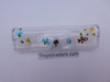 Medium Clear Plastic Case in Sixteen Colors Cases Painted Flower 