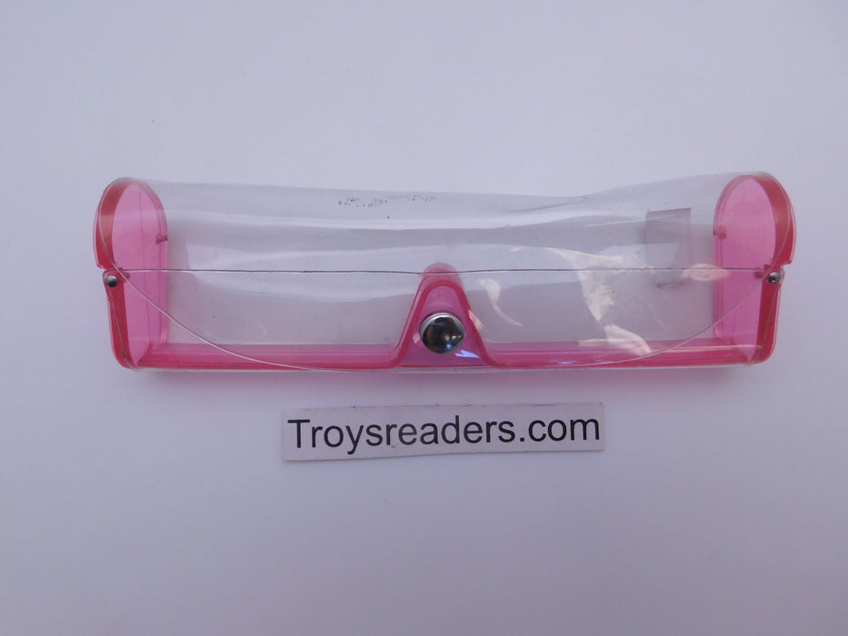 Medium Clear Plastic Case in Sixteen Colors Cases Pink 