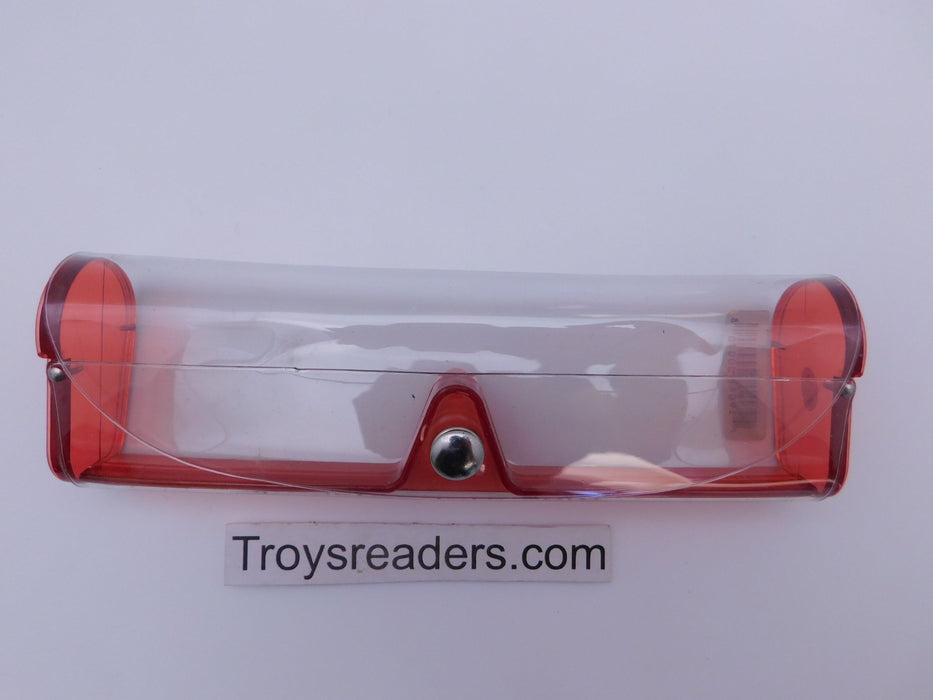 Medium Clear Plastic Case in Sixteen Colors Cases Red 