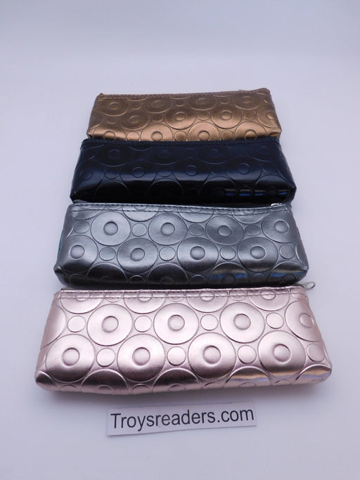 Metallic Zipper Soft Pouch in Four Colors Cases 