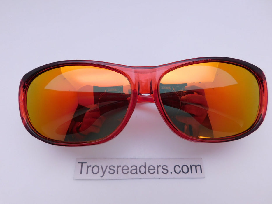 Polarized Mirrored Lens Fit Over in Six Variants Fit Over Sunglasses Red Smoke Yellow Mirror