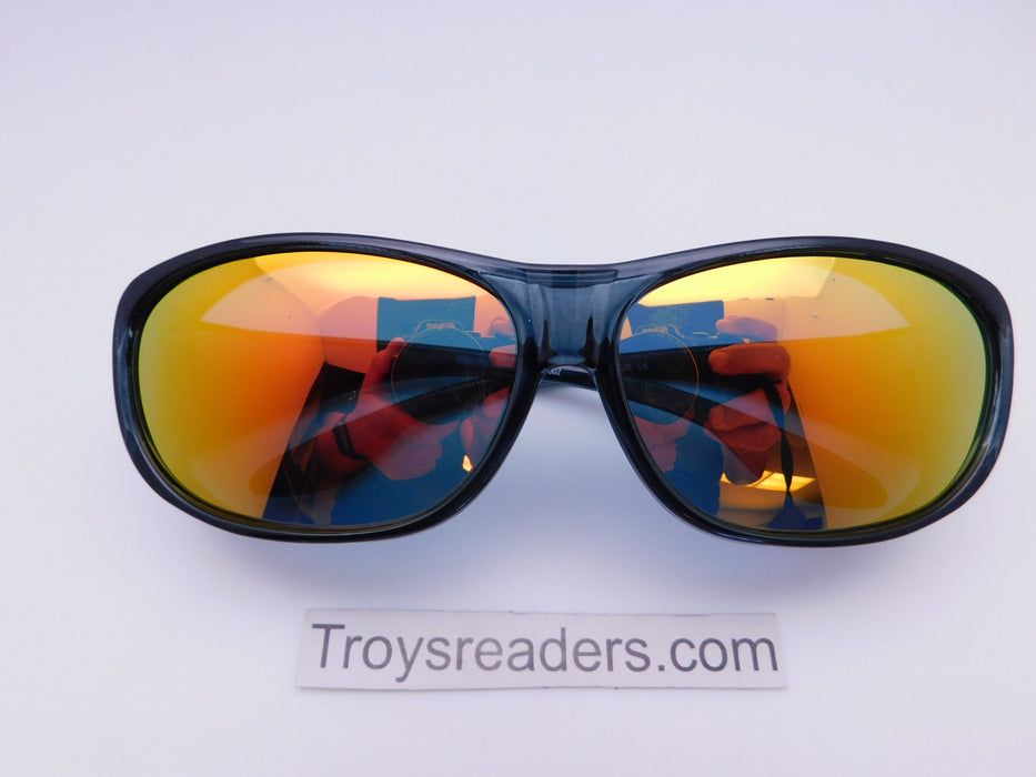Polarized Mirrored Lens Fit Over in Six Variants Fit Over Sunglasses Translucent Black Blue Yellow Mirror