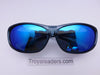 Polarized Mirrored Lens Fit Over in Six Variants Fit Over Sunglasses Translucent Black Smoke Blue Mirror