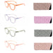 Modern Keyhole Round Keyhole Lens Reading Glasses With Matching Case