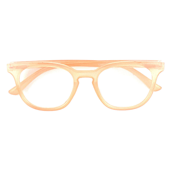 Modern Keyhole Round Lens Readers With Matching Case Reader with Display 