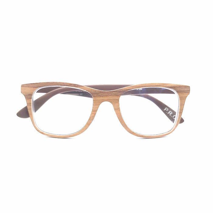 Multi-Focal Progressive Wood Look Blue Blocking Reading Glasses in Three Colors Multi-focal Progressive Readers 