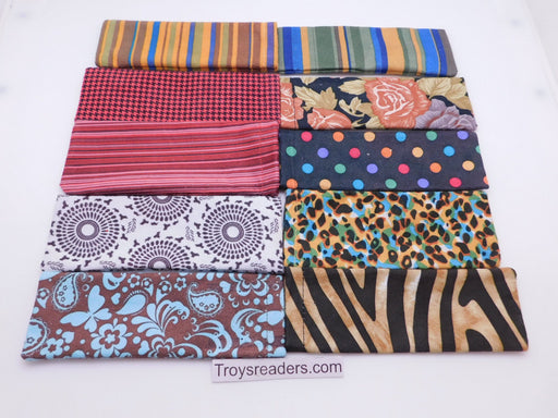 Multi-print Glasses Sleeve/Pouch in Nine Prints Cases 