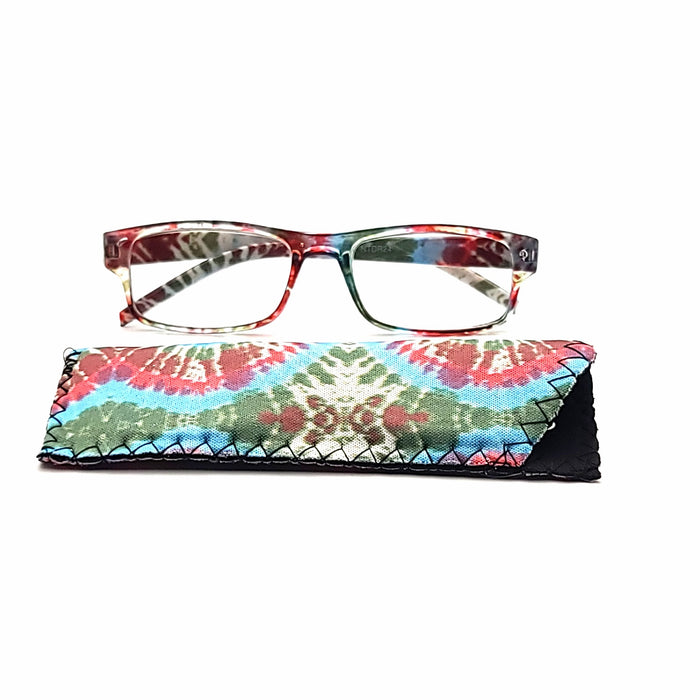 New Tie Dye Readers With Case in Four Colors Reader with Display 