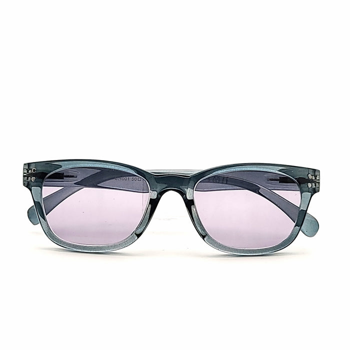 Nifty Fully Magnified Wayfarer Keyhole Reading Sunglasses in Two Colors Fully Magnified Reading Sunglasses 