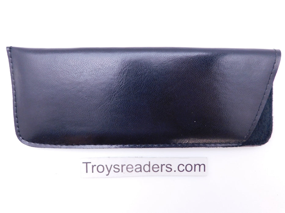 Padded Faux Leather Glasses Sleeve/Pouch in Two Colors Cases Black 