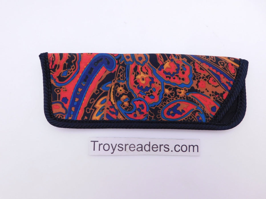 Paisley Glasses Sleeve in Five Designs Cases Red and Blue Paisley 