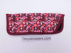 Paisley Glasses Sleeve in Five Designs Cases Red and Pink Paisley 