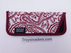 Paisley Glasses Sleeve in Five Designs Cases Red and White Paisley 
