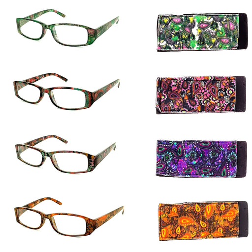 Paisley Print Readers With Matching Case