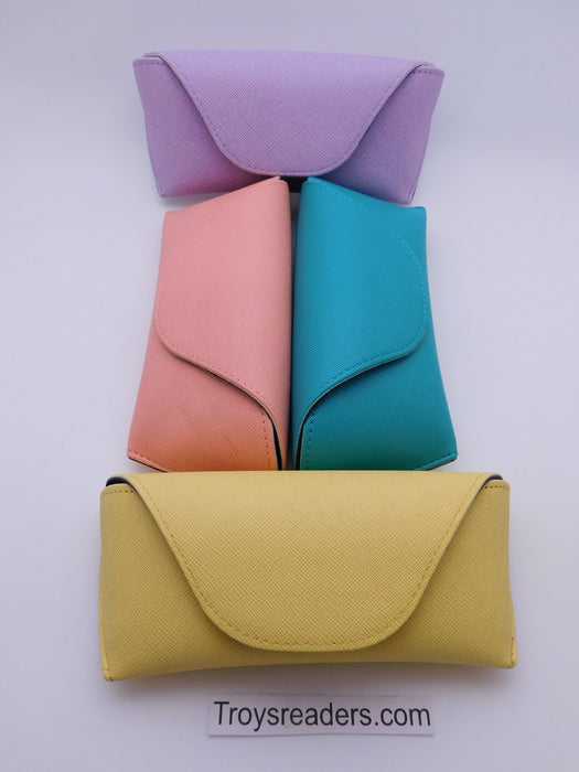 Pastel Faux Leather Sunglasses Hard Case In Three Colors Cases 