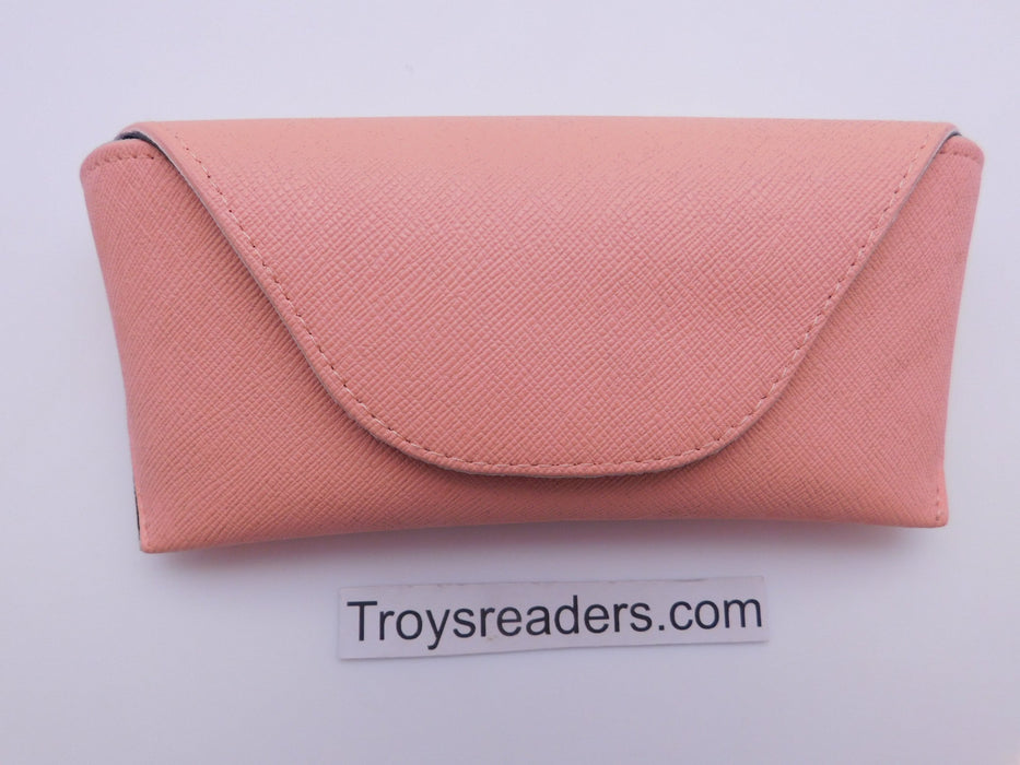 Pastel Faux Leather Sunglasses Hard Case In Three Colors Cases Peach 
