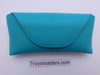 Pastel Faux Leather Sunglasses Hard Case In Three Colors Cases Teal 