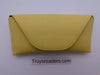 Pastel Faux Leather Sunglasses Hard Case In Three Colors Cases Yellow 
