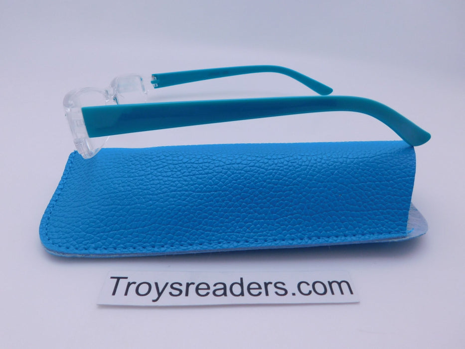 Pastel Rimless Readers With Case in Five Colors Reader with Display 