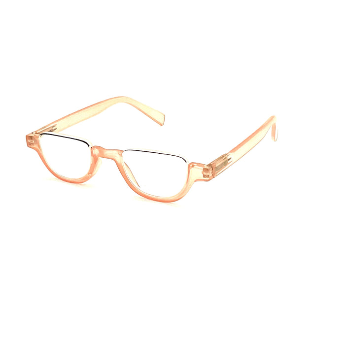 Peepers High Power Semi-Rimless Fun Colors Topless Half-Moon Reading Glasses up to +4.00 High Power Reader 