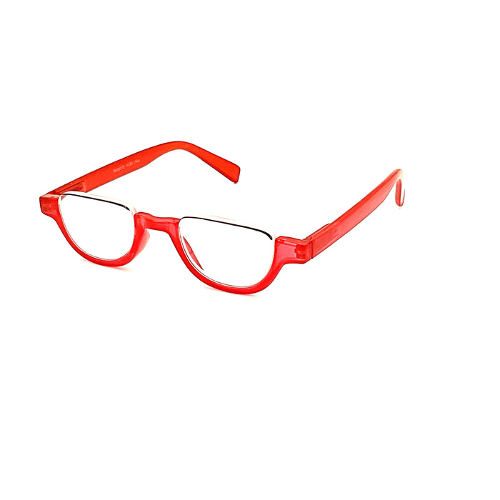 Peepers High Power Semi-Rimless Fun Colors Topless Half-Moon Reading Glasses up to +4.00 High Power Reader 