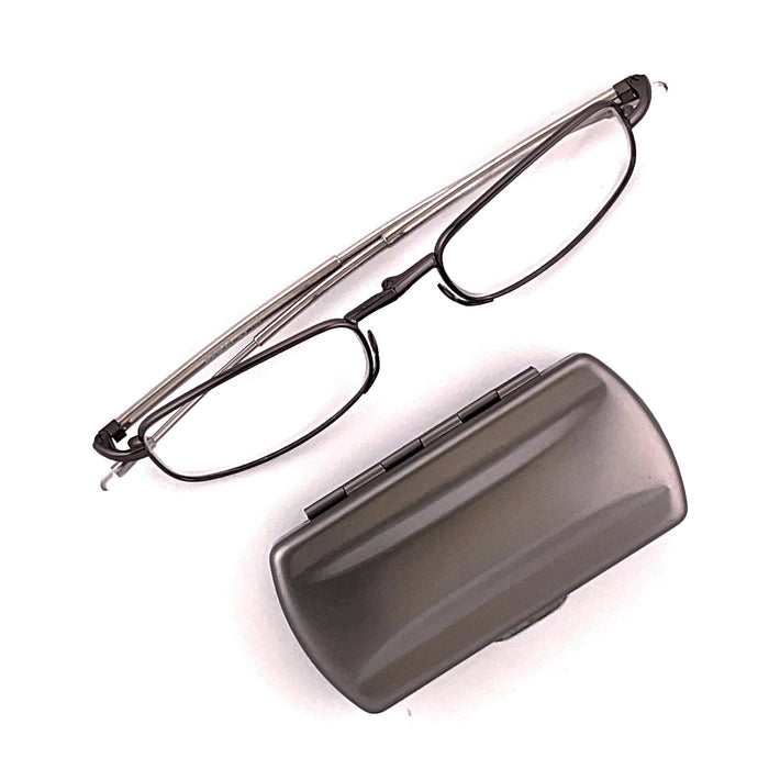 Clip-On Flip Up Rimless Magnifying, Suitable for Reading Glasses, Clip Onto Over Eyeglasses +3.00