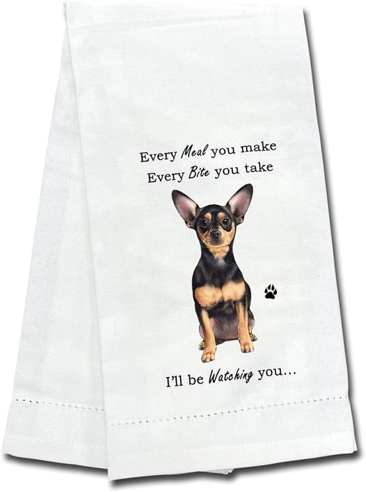 Pet Kitchen Towel Black Chihuahua Socks 