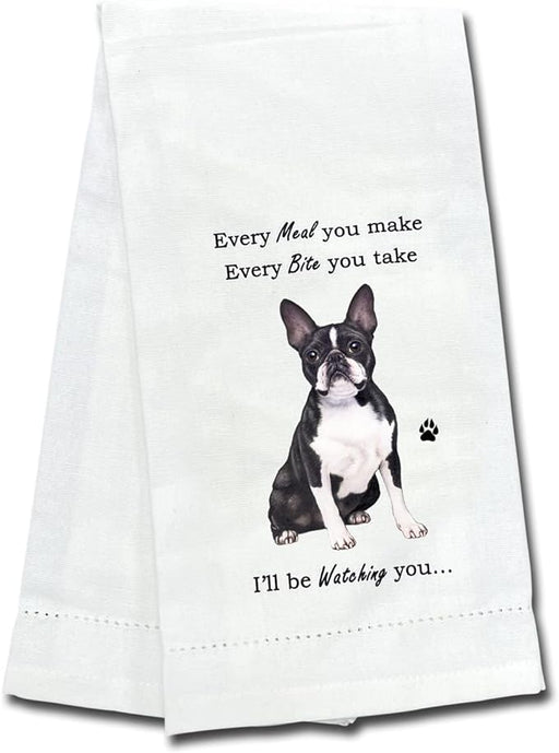 Pet Kitchen Towel Boston Terrier Socks 