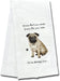 Pet Kitchen Towel Tan Pug Socks 