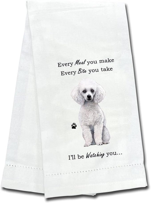 Pet Kitchen Towel White Poodle Socks 